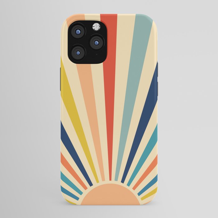 60s retro sun  iPhone Case