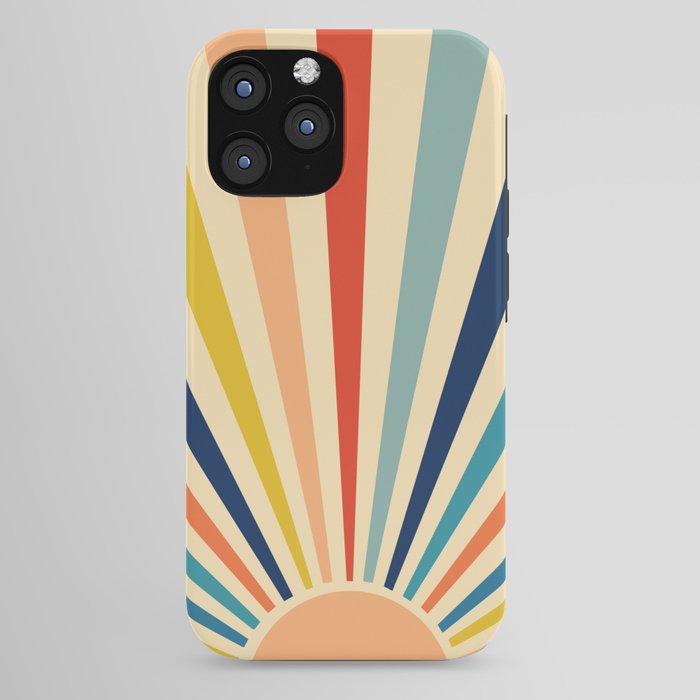 60s retro sun  iPhone Case
