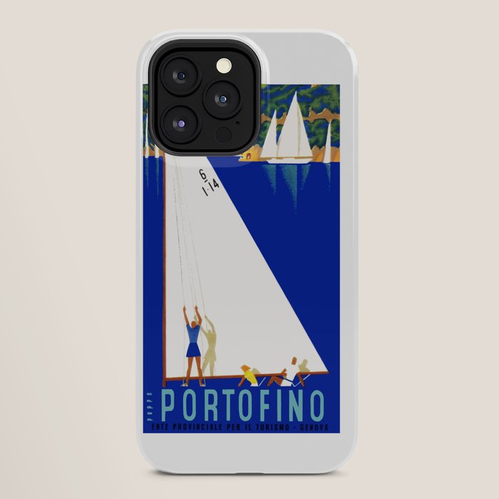 1941 PORTOFINO Italy Travel Poster iPhone Case