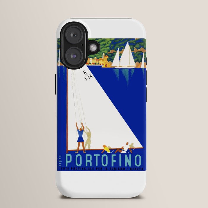 1941 PORTOFINO Italy Travel Poster iPhone Case
