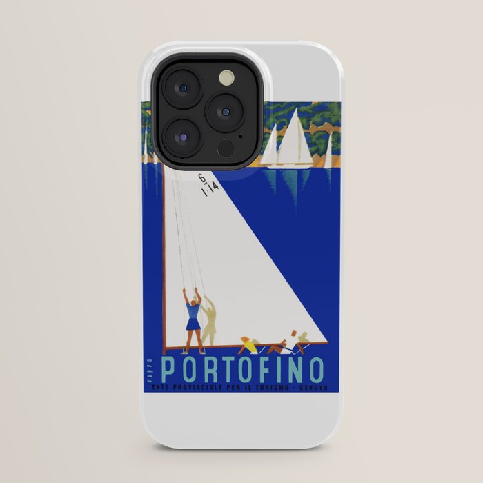 1941 PORTOFINO Italy Travel Poster iPhone Case