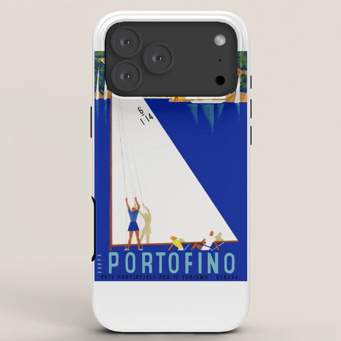 1941 PORTOFINO Italy Travel Poster iPhone Case