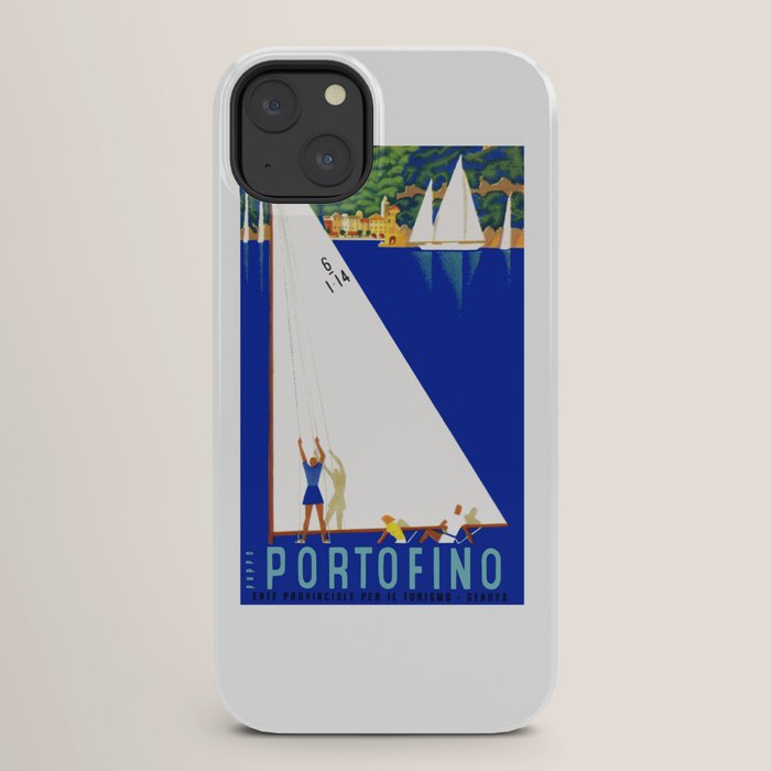 1941 PORTOFINO Italy Travel Poster iPhone Case
