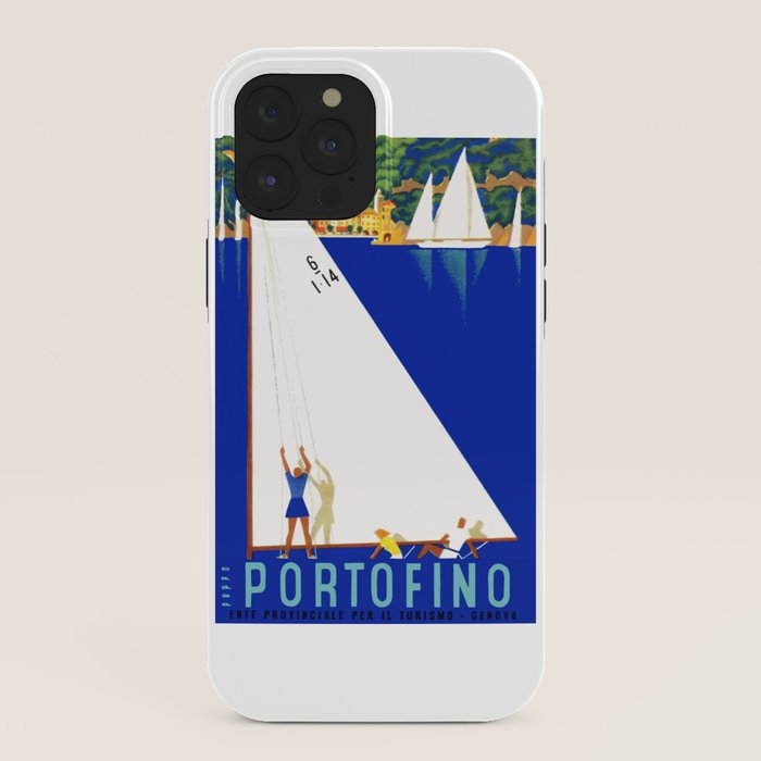 1941 PORTOFINO Italy Travel Poster iPhone Case