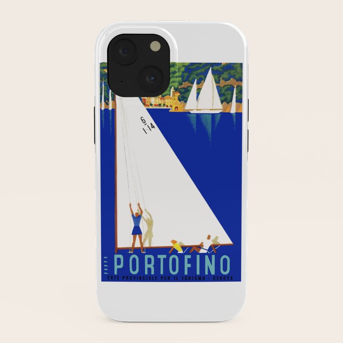 1941 PORTOFINO Italy Travel Poster iPhone Case