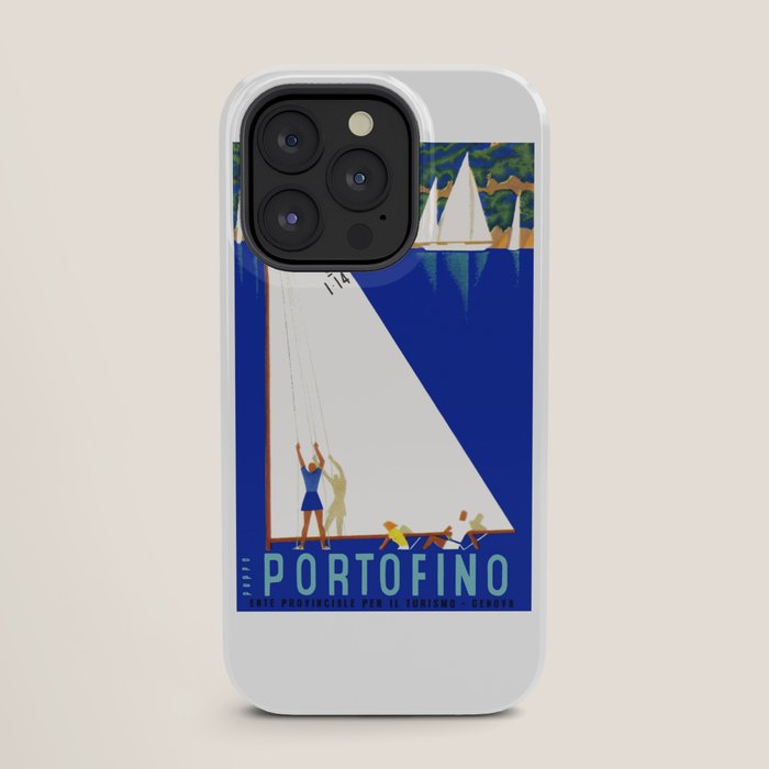 1941 PORTOFINO Italy Travel Poster iPhone Case