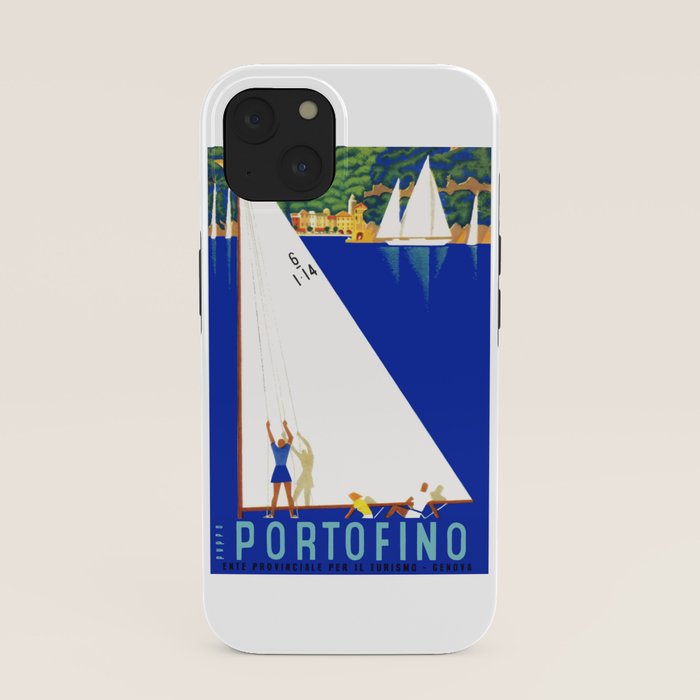 1941 PORTOFINO Italy Travel Poster iPhone Case