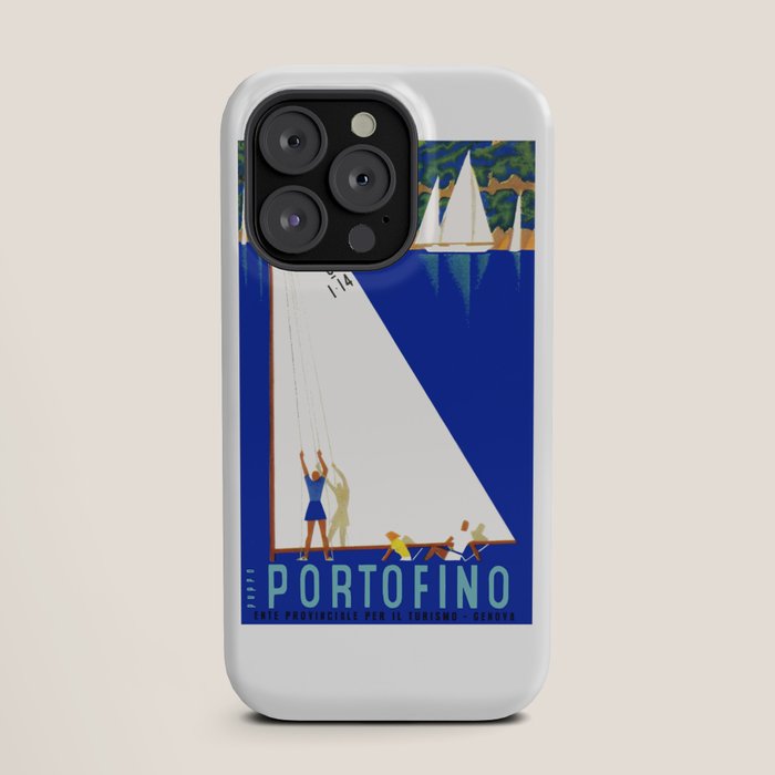 1941 PORTOFINO Italy Travel Poster iPhone Case