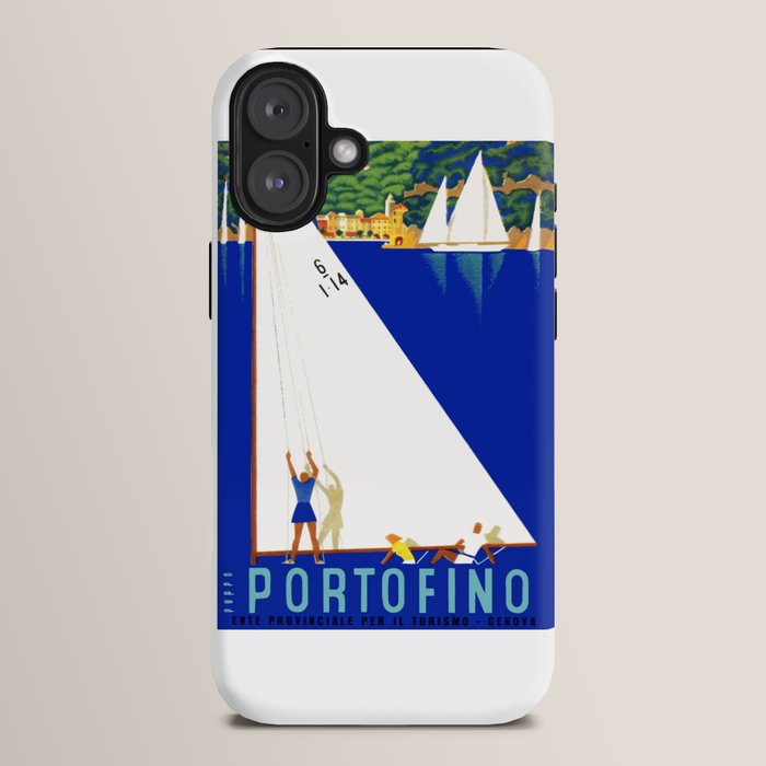 1941 PORTOFINO Italy Travel Poster iPhone Case