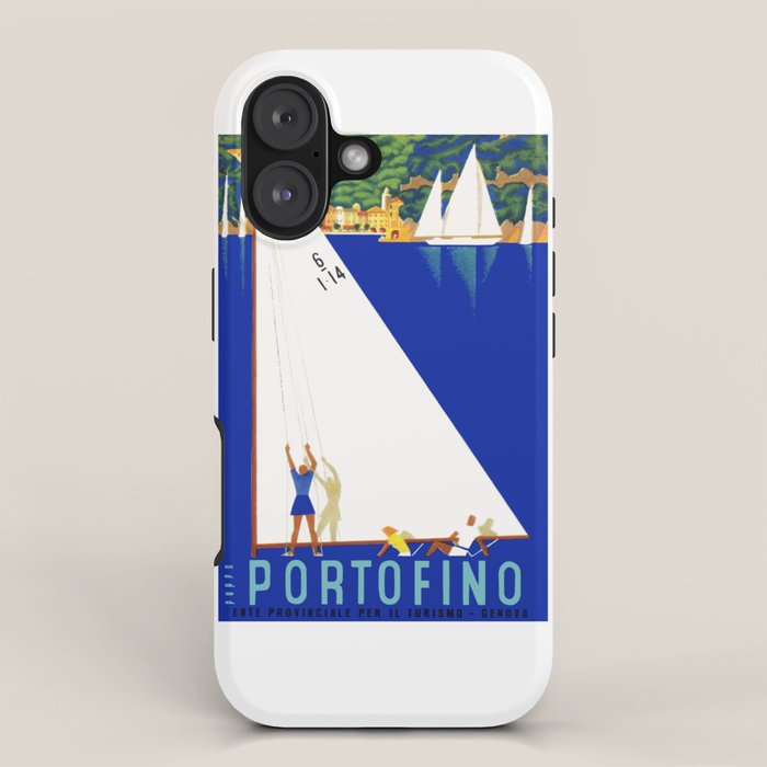 1941 PORTOFINO Italy Travel Poster iPhone Case