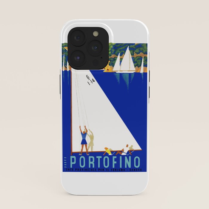 1941 PORTOFINO Italy Travel Poster iPhone Case