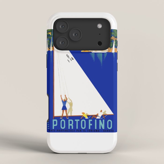 1941 PORTOFINO Italy Travel Poster iPhone Case