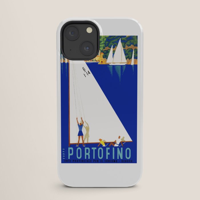 1941 PORTOFINO Italy Travel Poster iPhone Case