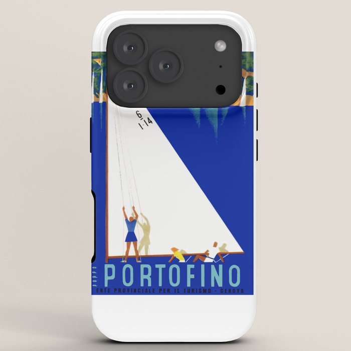 1941 PORTOFINO Italy Travel Poster iPhone Case