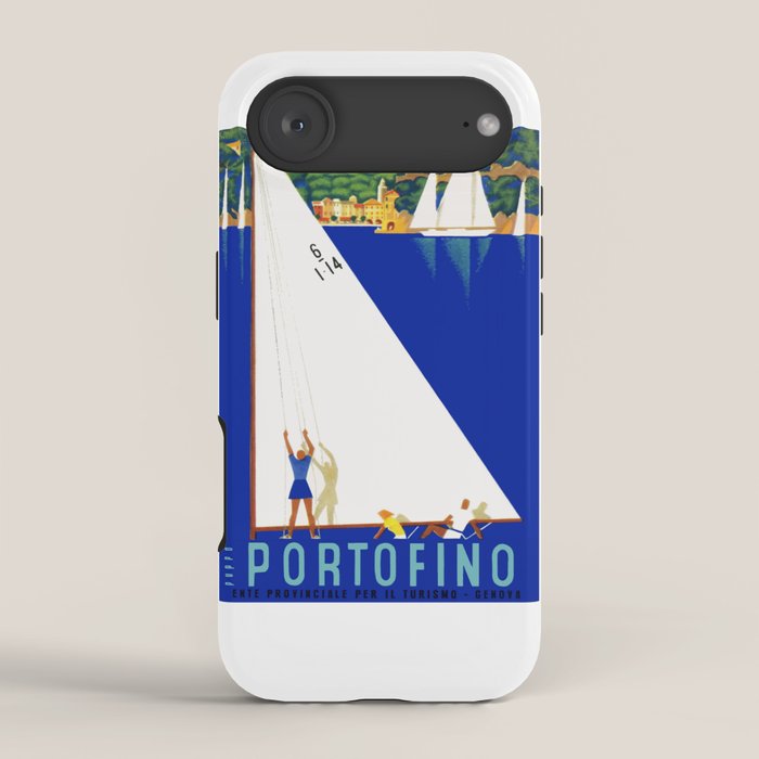 1941 PORTOFINO Italy Travel Poster iPhone Case