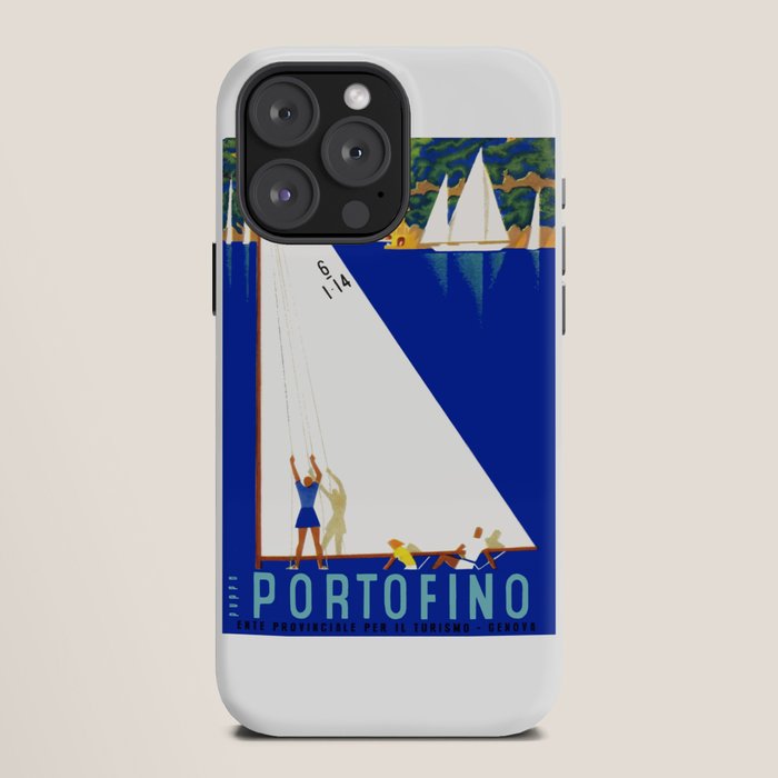 1941 PORTOFINO Italy Travel Poster iPhone Case