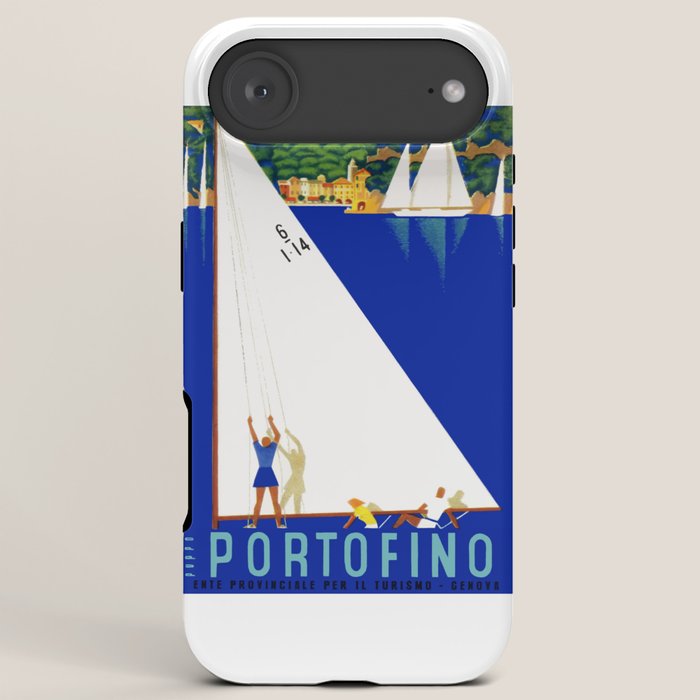 1941 PORTOFINO Italy Travel Poster iPhone Case