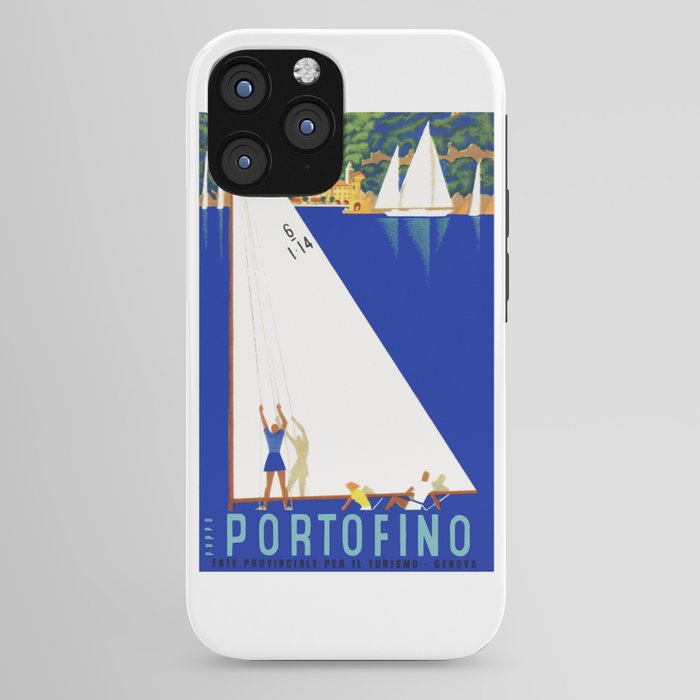 1941 PORTOFINO Italy Travel Poster iPhone Case