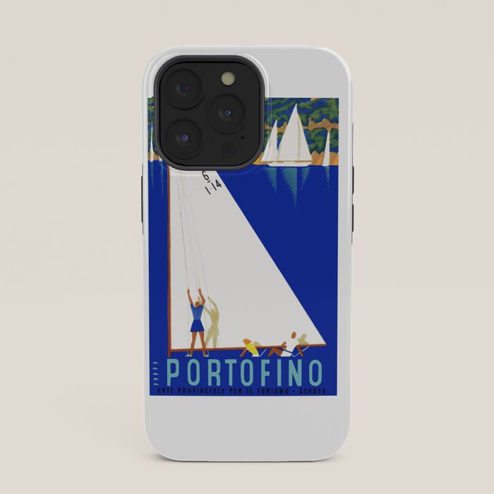 1941 PORTOFINO Italy Travel Poster iPhone Case
