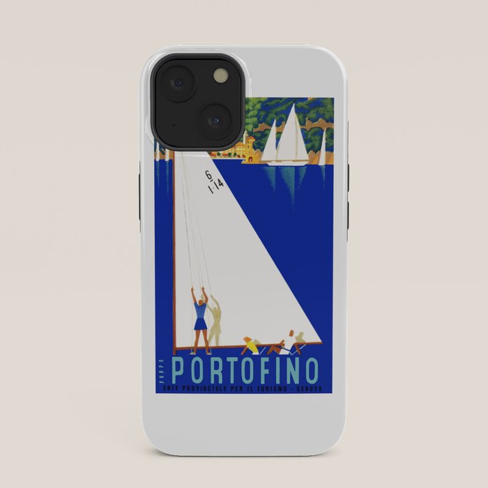 1941 PORTOFINO Italy Travel Poster iPhone Case