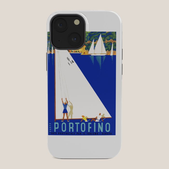 1941 PORTOFINO Italy Travel Poster iPhone Case