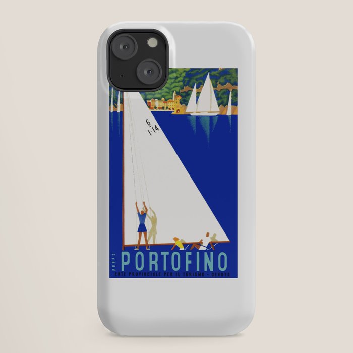 1941 PORTOFINO Italy Travel Poster iPhone Case