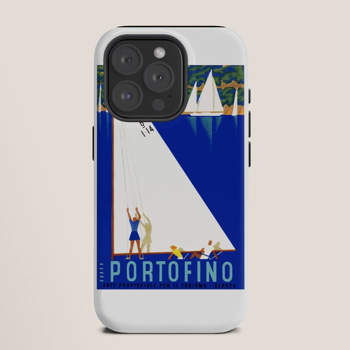 1941 PORTOFINO Italy Travel Poster iPhone Case