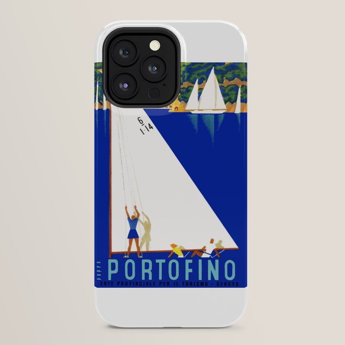 1941 PORTOFINO Italy Travel Poster iPhone Case