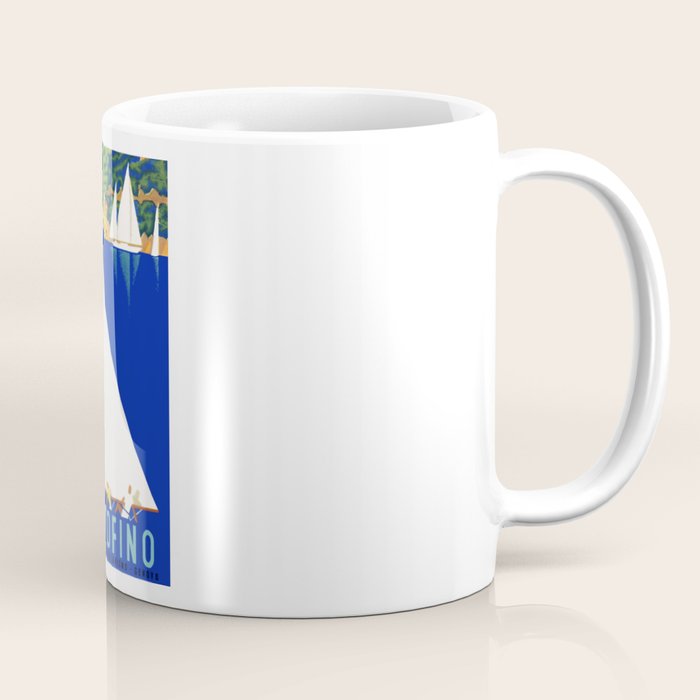 1941 PORTOFINO Italy Travel Poster Coffee Mug