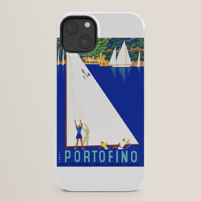 1941 PORTOFINO Italy Travel Poster iPhone Case