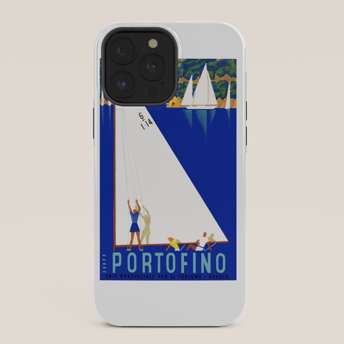 1941 PORTOFINO Italy Travel Poster iPhone Case