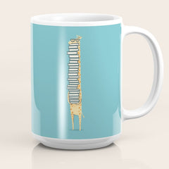 A Book Lover (blue) Coffee Mug