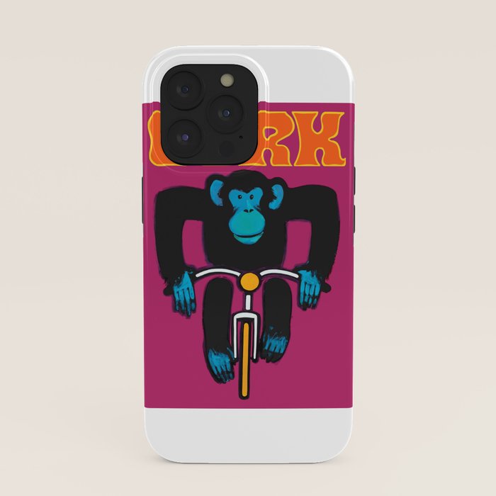 1968 CYRK Cycling Chimpanzee Polish Circus Poster iPhone Case