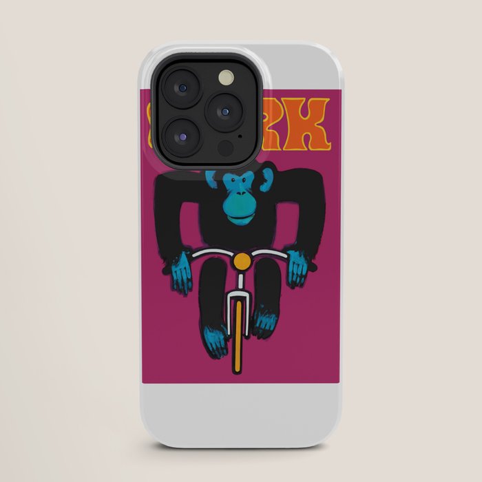1968 CYRK Cycling Chimpanzee Polish Circus Poster iPhone Case