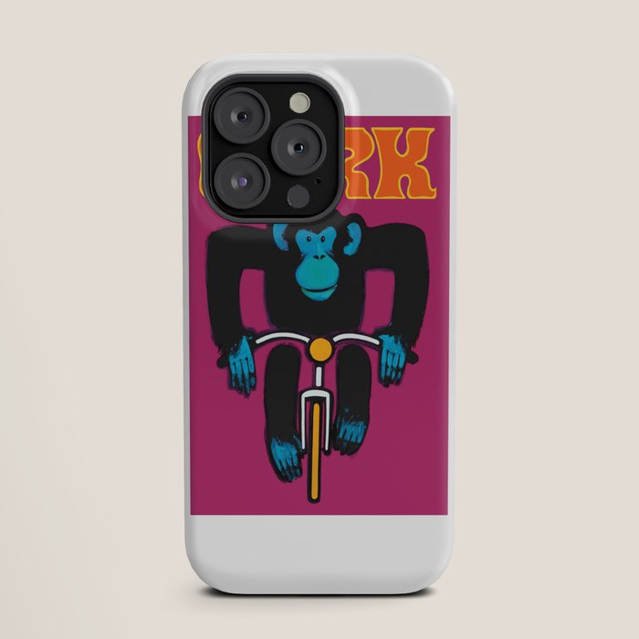 1968 CYRK Cycling Chimpanzee Polish Circus Poster iPhone Case