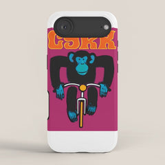 1968 CYRK Cycling Chimpanzee Polish Circus Poster iPhone Case