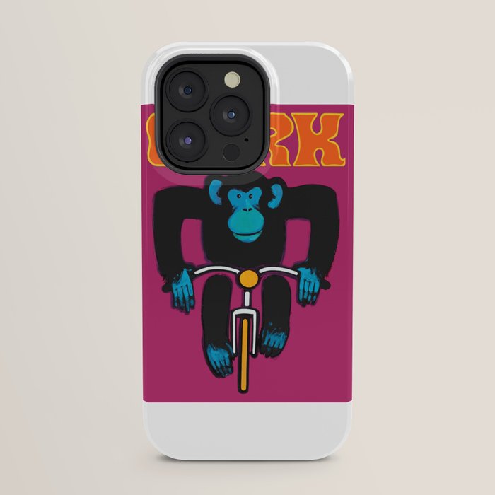 1968 CYRK Cycling Chimpanzee Polish Circus Poster iPhone Case