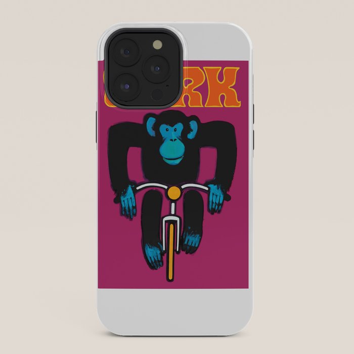 1968 CYRK Cycling Chimpanzee Polish Circus Poster iPhone Case