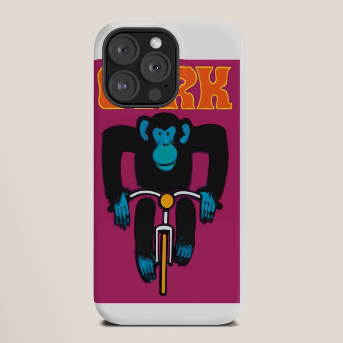 1968 CYRK Cycling Chimpanzee Polish Circus Poster iPhone Case