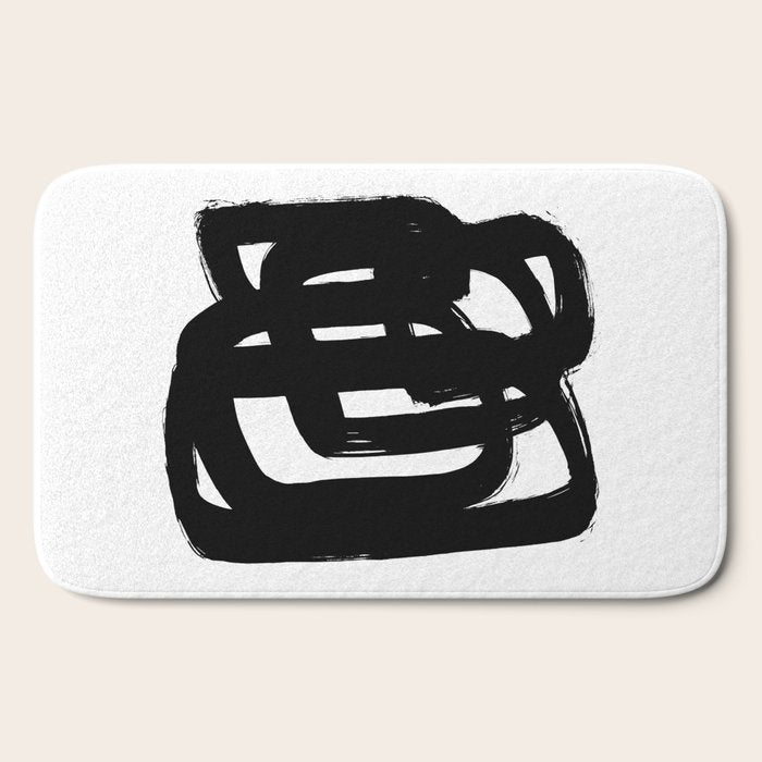 A Heavy Thought White Background Bath Mat