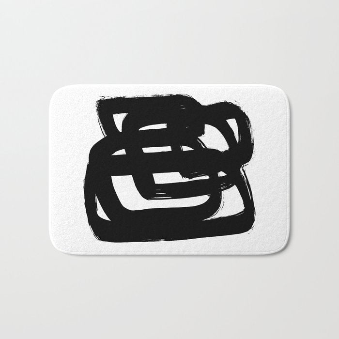 A Heavy Thought White Background Bath Mat