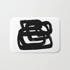 A Heavy Thought White Background Bath Mat