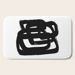 A Heavy Thought White Background Bath Mat