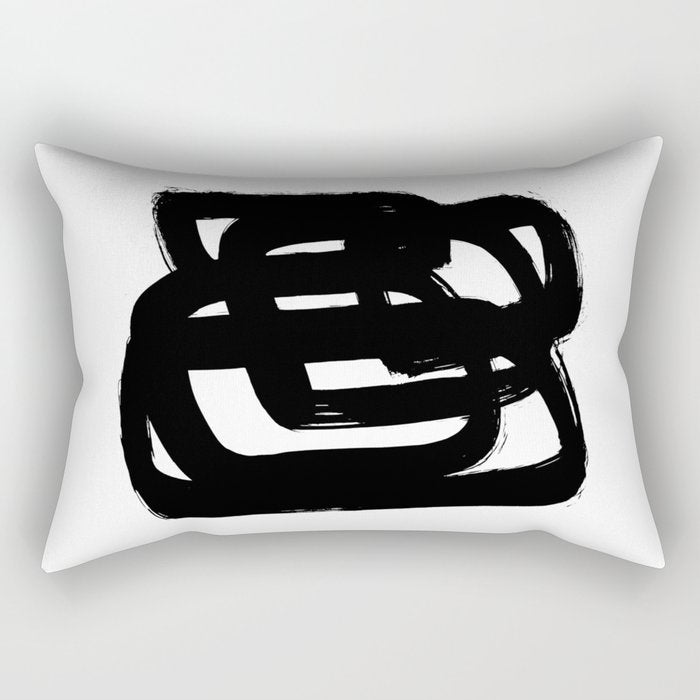 A Heavy Thought White Background Rectangular Pillow