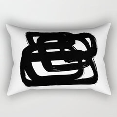 A Heavy Thought White Background Rectangular Pillow