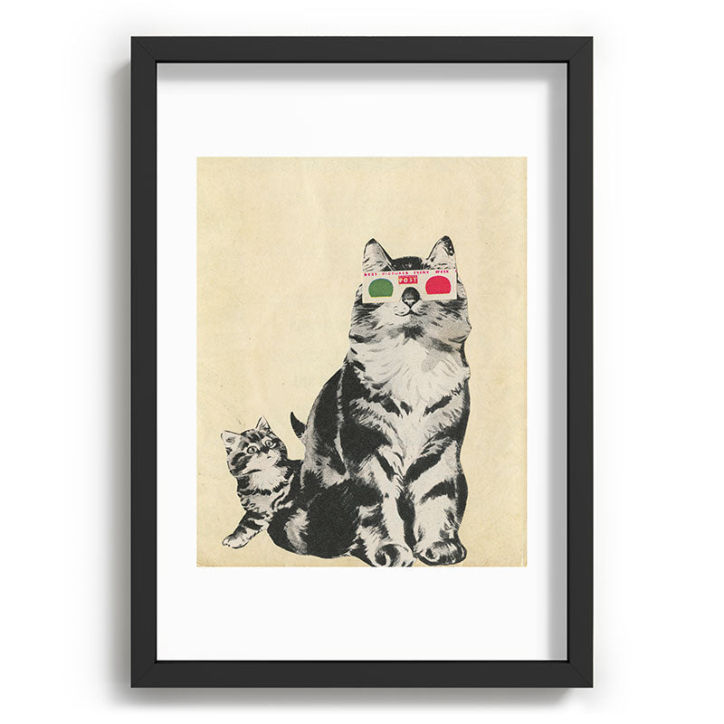 3D Glasses Framed Art Print