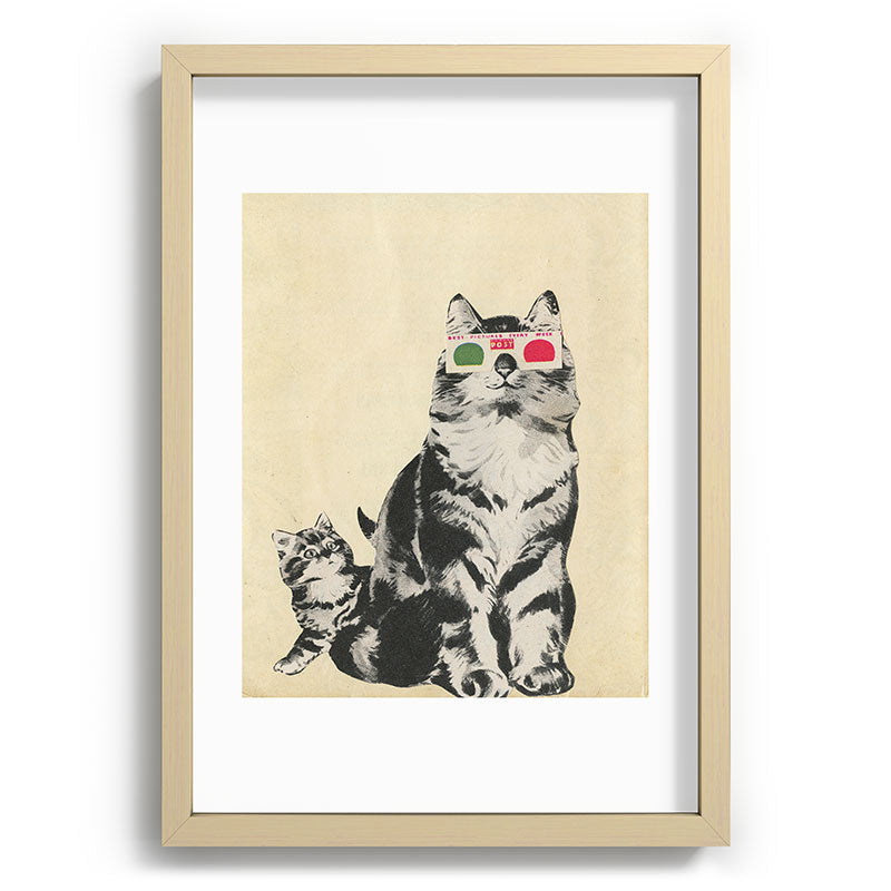 3D Glasses Framed Art Print