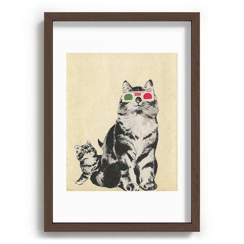 3D Glasses Framed Art Print