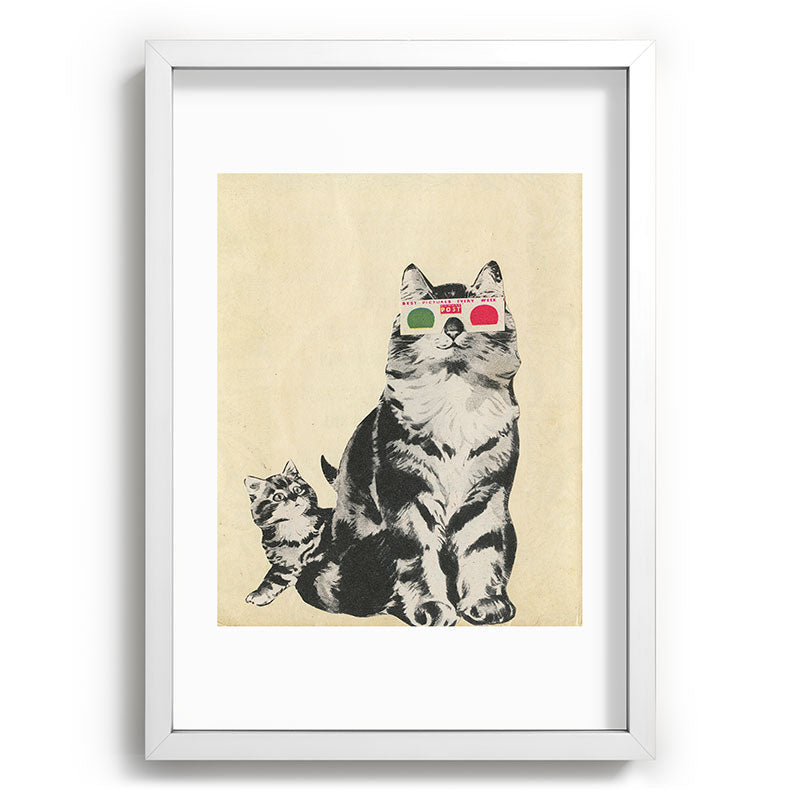 3D Glasses Framed Art Print