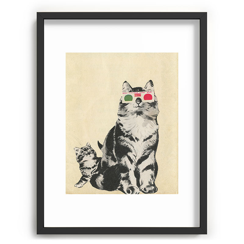 3D Glasses Framed Art Print